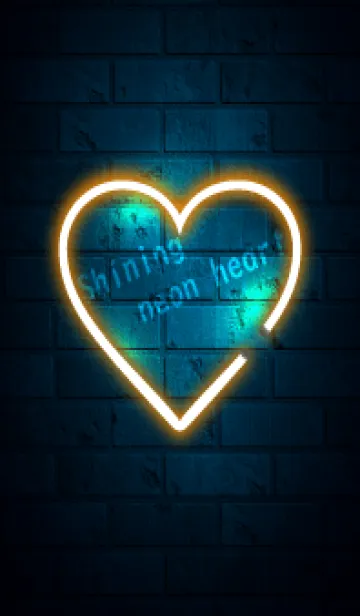 [LINE着せ替え] Shining neon heart 2の画像1