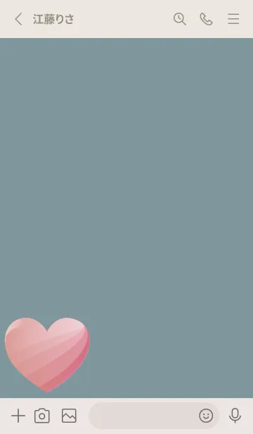 [LINE着せ替え] simple gradient heart 5の画像2