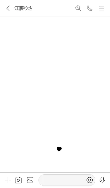 [LINE着せ替え] ホワイトと黒ハート。大人。の画像2