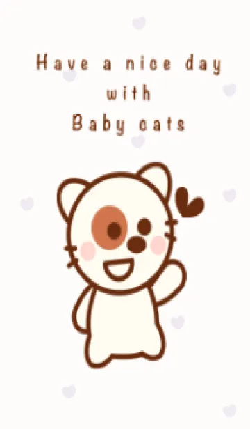 [LINE着せ替え] Baby cats theme 6の画像1