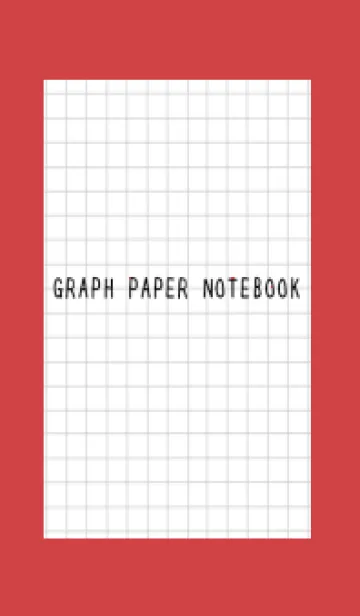 [LINE着せ替え] 方眼紙の着せかえ/黒線/レッド/ベージュの画像1