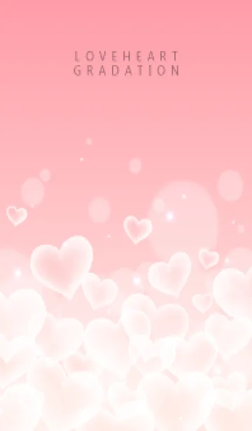 [LINE着せ替え] LOVE HEART GRADATION Pink&Beige 10の画像1