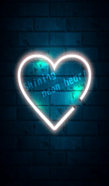 [LINE着せ替え] Shining neon heart 3の画像1