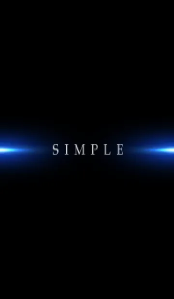 [LINE着せ替え] SIMPLE BLUE LIGHT -BLACK- 2の画像1