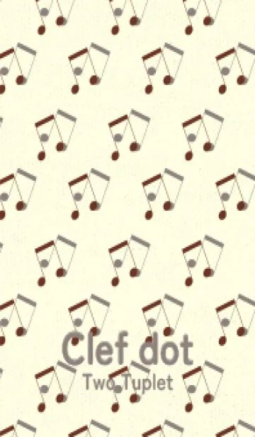 [LINE着せ替え] 2連符柄  チョコレートの画像1