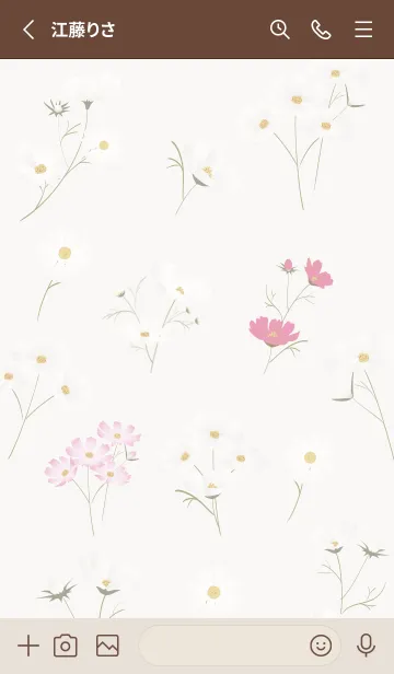 [LINE着せ替え] brown♡stylish秋桜03_1の画像2