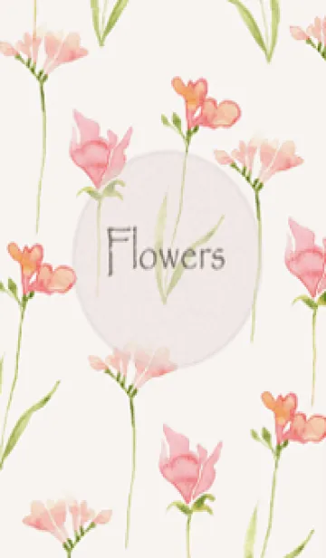 [LINE着せ替え] 心軽やかに揺れる水彩花の香り・22の画像1