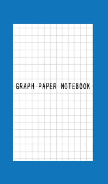 [LINE着せ替え] 方眼紙の着せかえ/黒線/ブルー/ホワイトの画像1