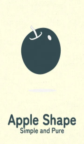 [LINE着せ替え] りんご型のきせかえ パールホワイトの画像1