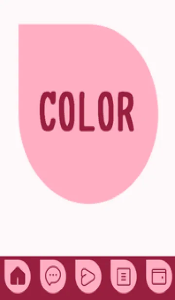 [LINE着せ替え] pink color J39の画像1