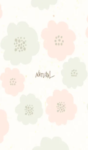 [LINE着せ替え] 2色の丸い花25の画像1