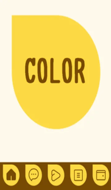 [LINE着せ替え] yellow color J39の画像1