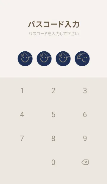 [LINE着せ替え] スマイル＆ハッピー ネービーブルーの画像4