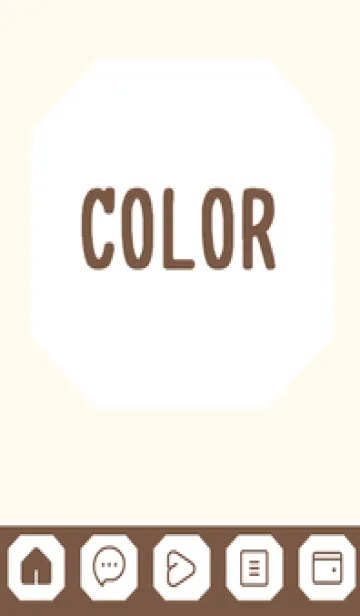 [LINE着せ替え] beige color K39の画像1