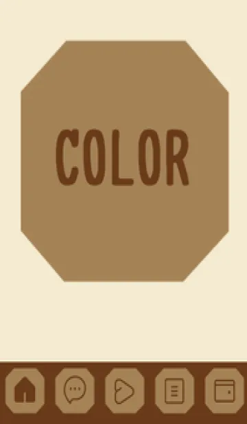 [LINE着せ替え] beige color K40の画像1