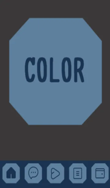 [LINE着せ替え] blue color K40の画像1