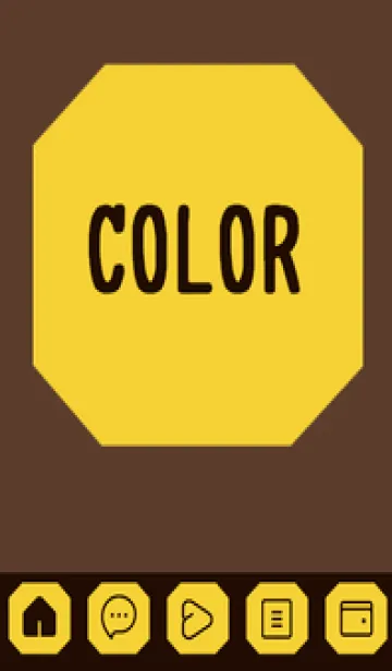 [LINE着せ替え] brown color K36の画像1