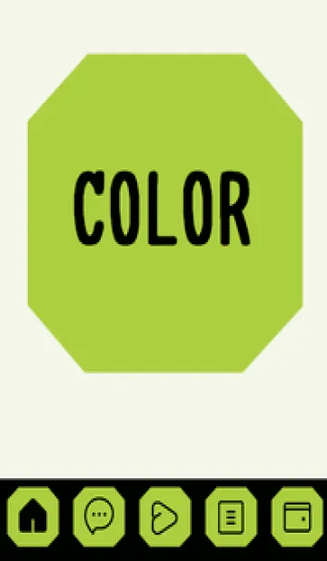 [LINE着せ替え] green color K73の画像1