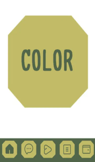 [LINE着せ替え] green color K74の画像1