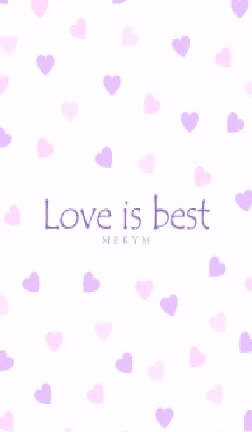 [LINE着せ替え] Love is best PURPLE PINK-MEKYM 12の画像1