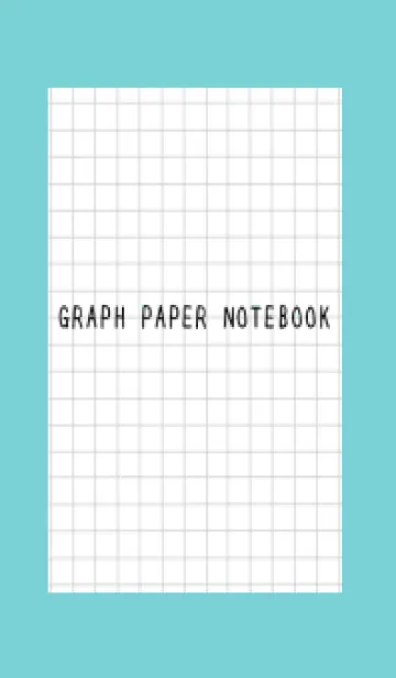 [LINE着せ替え] 方眼紙の着せかえ/黒線/ミントグリーンの画像1