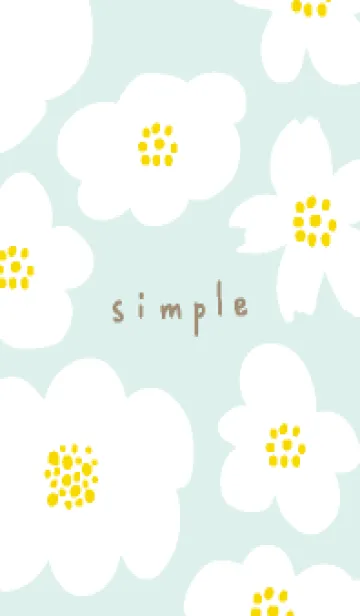 [LINE着せ替え] くすみカラー 北欧風 花19の画像1