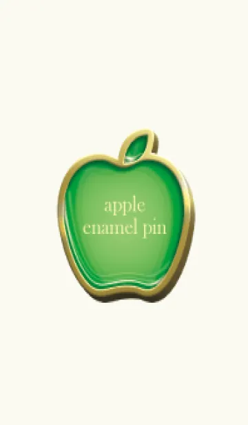 [LINE着せ替え] apple green & red Enamel Pin 26の画像1