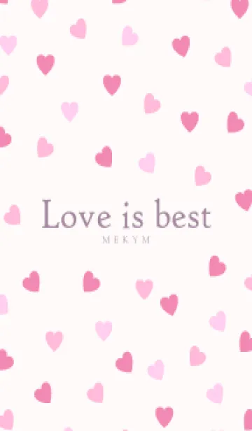 [LINE着せ替え] Love is best PINK-MEKYM 12の画像1