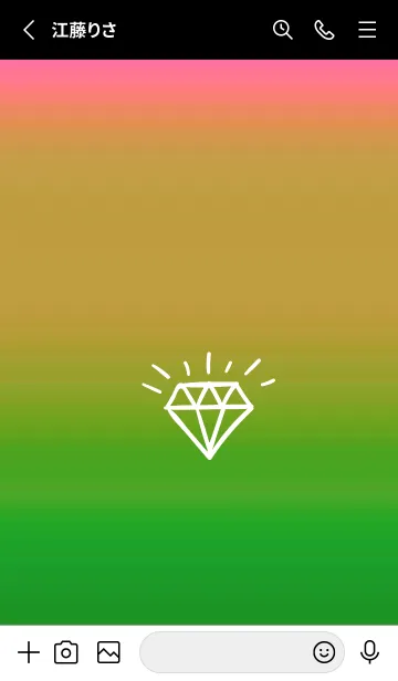 [LINE着せ替え] グラデーション ダイアモンド  299の画像2