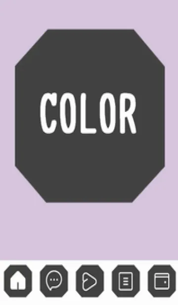 [LINE着せ替え] purple color K40の画像1