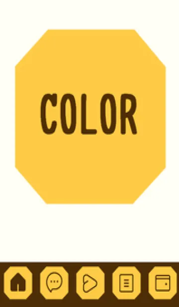 [LINE着せ替え] yellow color K38の画像1