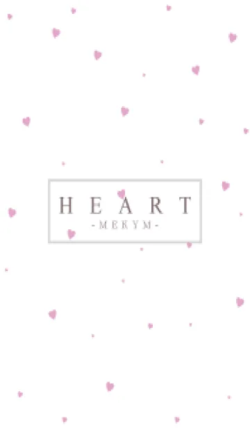 [LINE着せ替え] HEART PINK-SIMPLE MEKYM 11の画像1