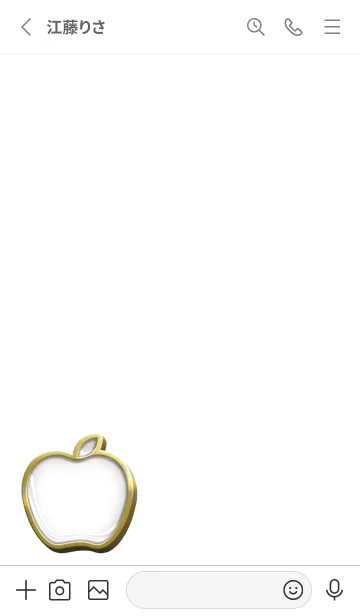 [LINE着せ替え] apple Enamel Pin 56の画像2