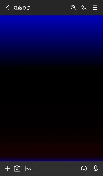 [LINE着せ替え] シンプルネオンアイコン:ブルーの画像2