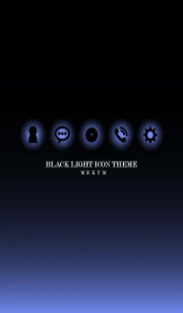 [LINE着せ替え] BLACK-LIGHT ICON THEME 13の画像1