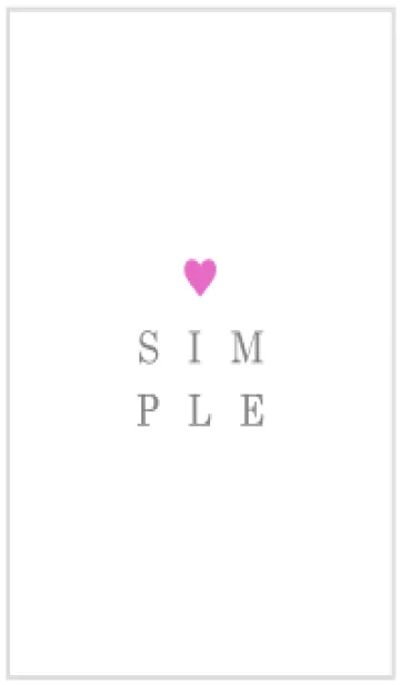 [LINE着せ替え] SIMPLE-HEART 34の画像1