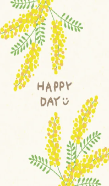 [LINE着せ替え] ミモザ シンプル30の画像1