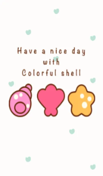 [LINE着せ替え] Little colorful shell 2の画像1