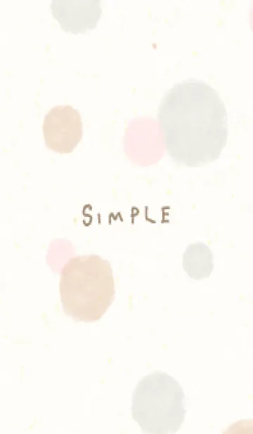 [LINE着せ替え] 水彩 丸 くすみカラー28の画像1