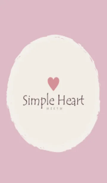 Simple Heart Dusky Pink - NATURAL 30の着せ替えメイン画像