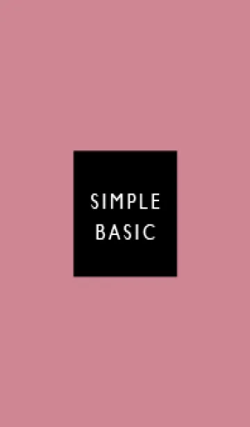 [LINE着せ替え] Simple&Basic チェリーピンク×ブラックの画像1