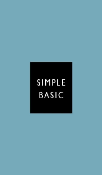 [LINE着せ替え] Simple&Basic アクアグレー×ブラックの画像1