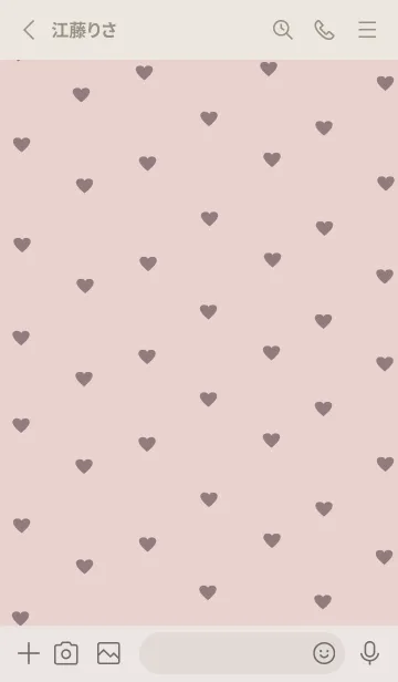 [LINE着せ替え] pattern_heart / antiquepinkの画像2