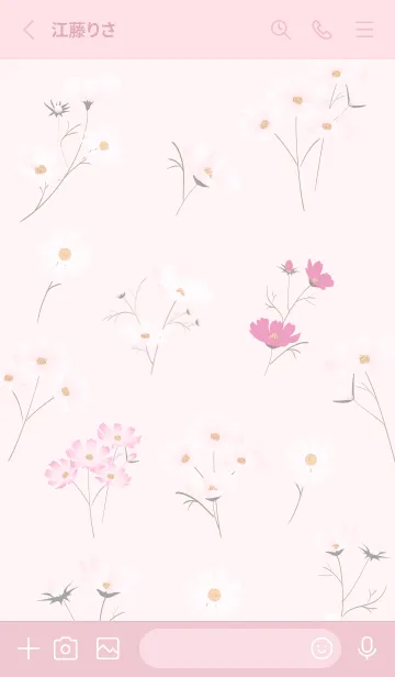 [LINE着せ替え] pink♡stylish秋桜10_1の画像2