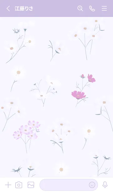 [LINE着せ替え] purple♡stylish秋桜12_1の画像2
