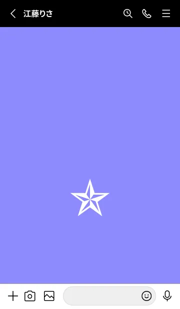 [LINE着せ替え] シンプル ロック スター _37の画像2