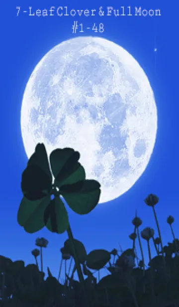 [LINE着せ替え] 7-Leaf Clover & Full Moon #1-48の画像1