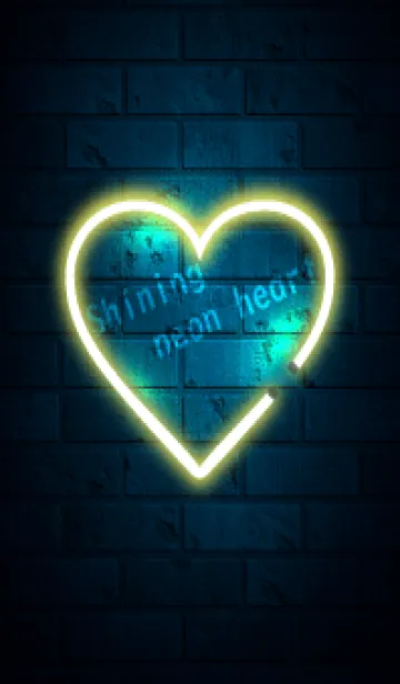 [LINE着せ替え] Shining neon heart 8の画像1