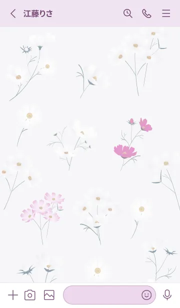 [LINE着せ替え] violet♡stylish秋桜04_1の画像2