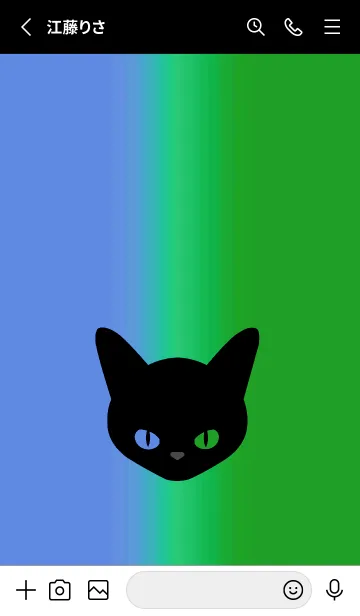 [LINE着せ替え] ブラック キャット 198の画像2